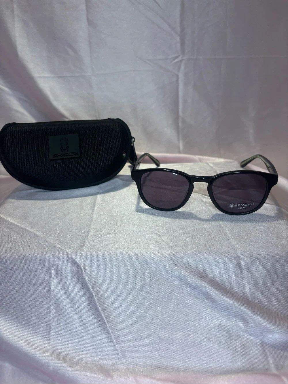 Spyder Black Men's Sunglass and Case Set
